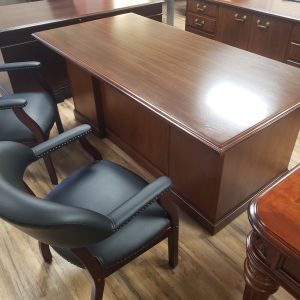 Walnut Traditional Desk & Credenza $1,249.00