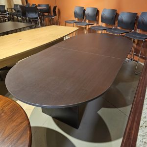 Espresso Laminate Racetrack Conference Table 48 X 96