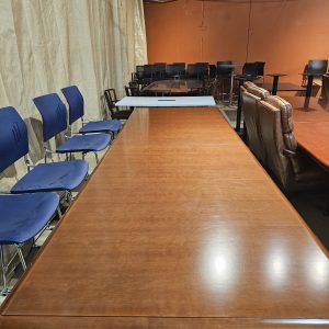 All Wood Walnut Rectangle Conference Table 48 X 144