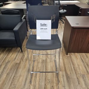 Black Cafe Height Stools $99.00 Each