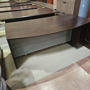 Curved Desk Mahogany Finish $449