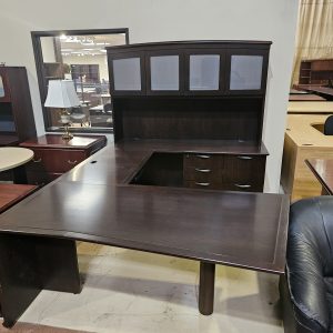 Contemporary U-Shape with Glass Hutch $999.00