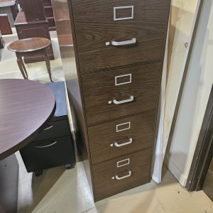 Legal 4 Drawer Walnut Metal File Cabinet $99.00