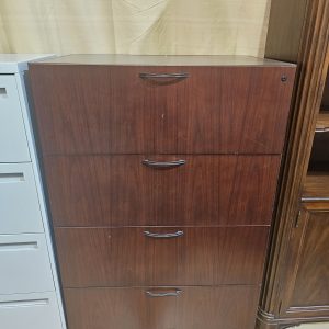 Mahogany 4 Drawer Lateral File Cabinet $349.00