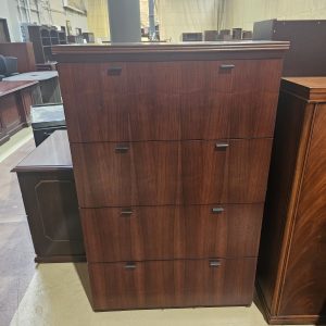 All wood 4 Drawer Mahogany Lateral File Lock/Key $449.00